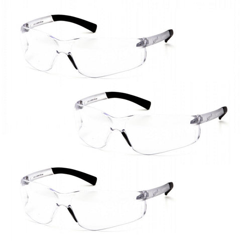 Pyramex Ztek bifocal reader glasses with clear lens for near tasks and reading.