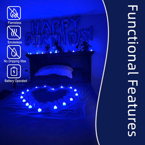 Pyrrhiax blue petals create a dreamy mood for anniversaries.