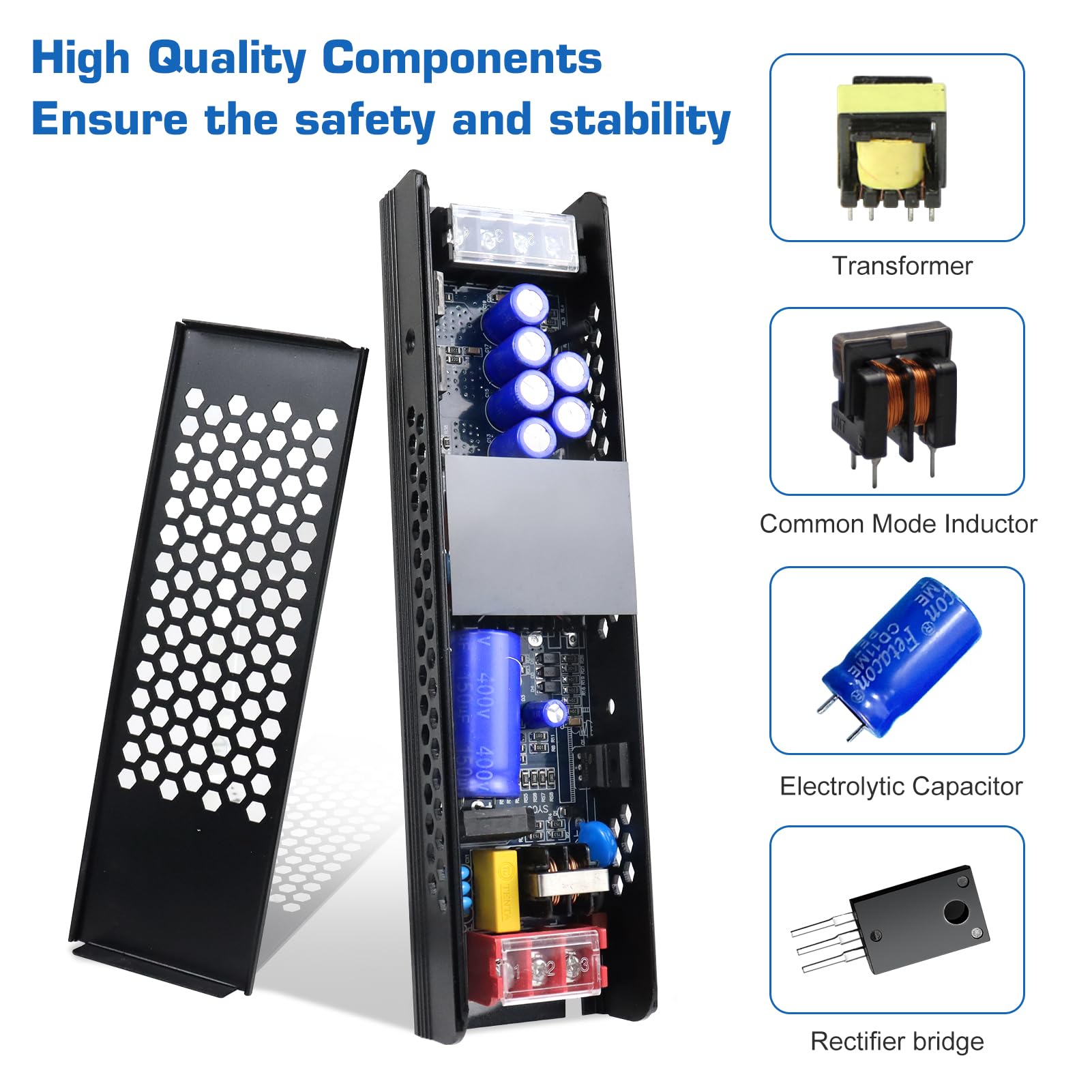 PZETCEIR device with thermal, overcurrent, overvoltage, and short-circuit protections.
