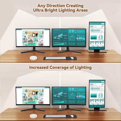 Pzloz architect desk lamp with remote control for easy brightness adjustments.