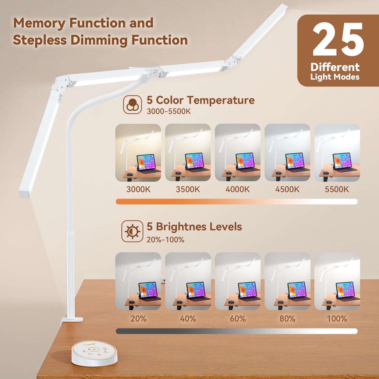 Pzloz remote and timer provide convenient daily lighting control.
