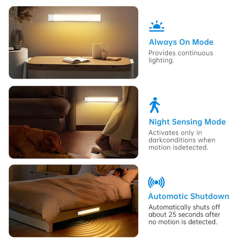 PZSUNLY closet and cabinet lighting for easy visibility in dark corners.