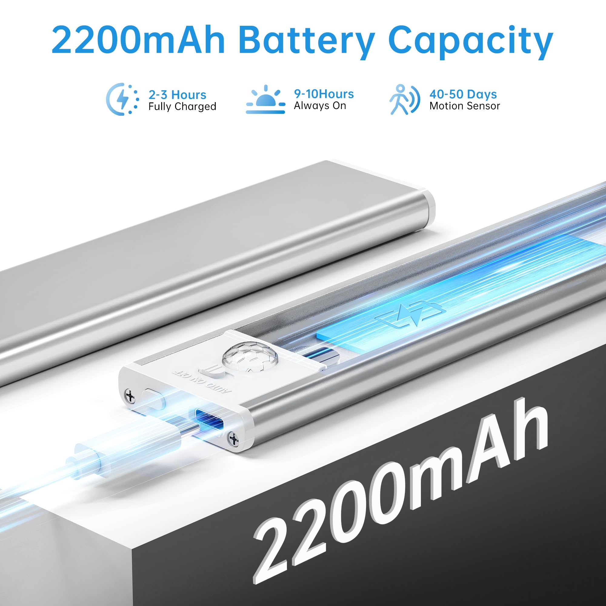 PZSUNLY magnetic installation clip securing light on metal surfaces.
