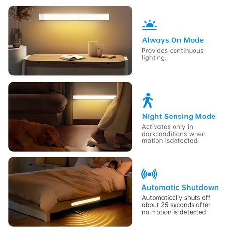 PZSUNLY compact night light illuminating stairs in dark hallways.