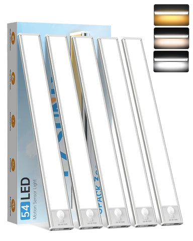 PZSUNLY under-cabinet light with USB rechargeable 54 LEDs for kitchen tasks