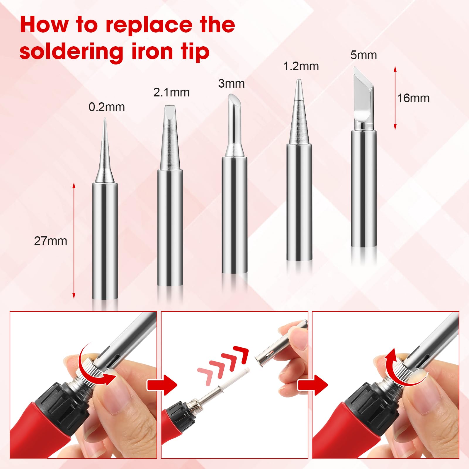 Q-MING Soldering Iron Kit featuring temperature calibration for consistent settings.