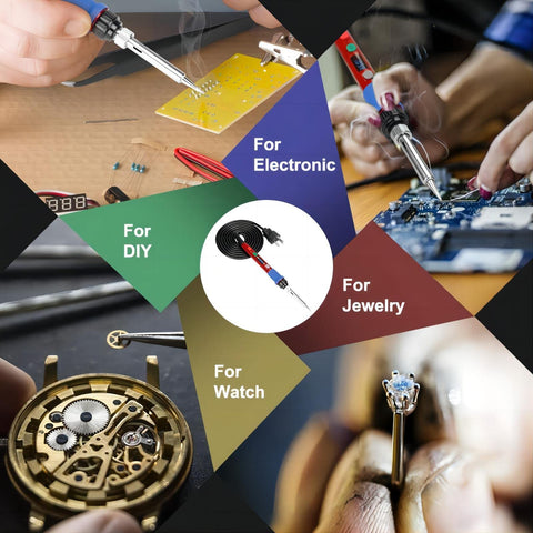 Thermostatic control lets you tailor temperatures for PCB and repair work.