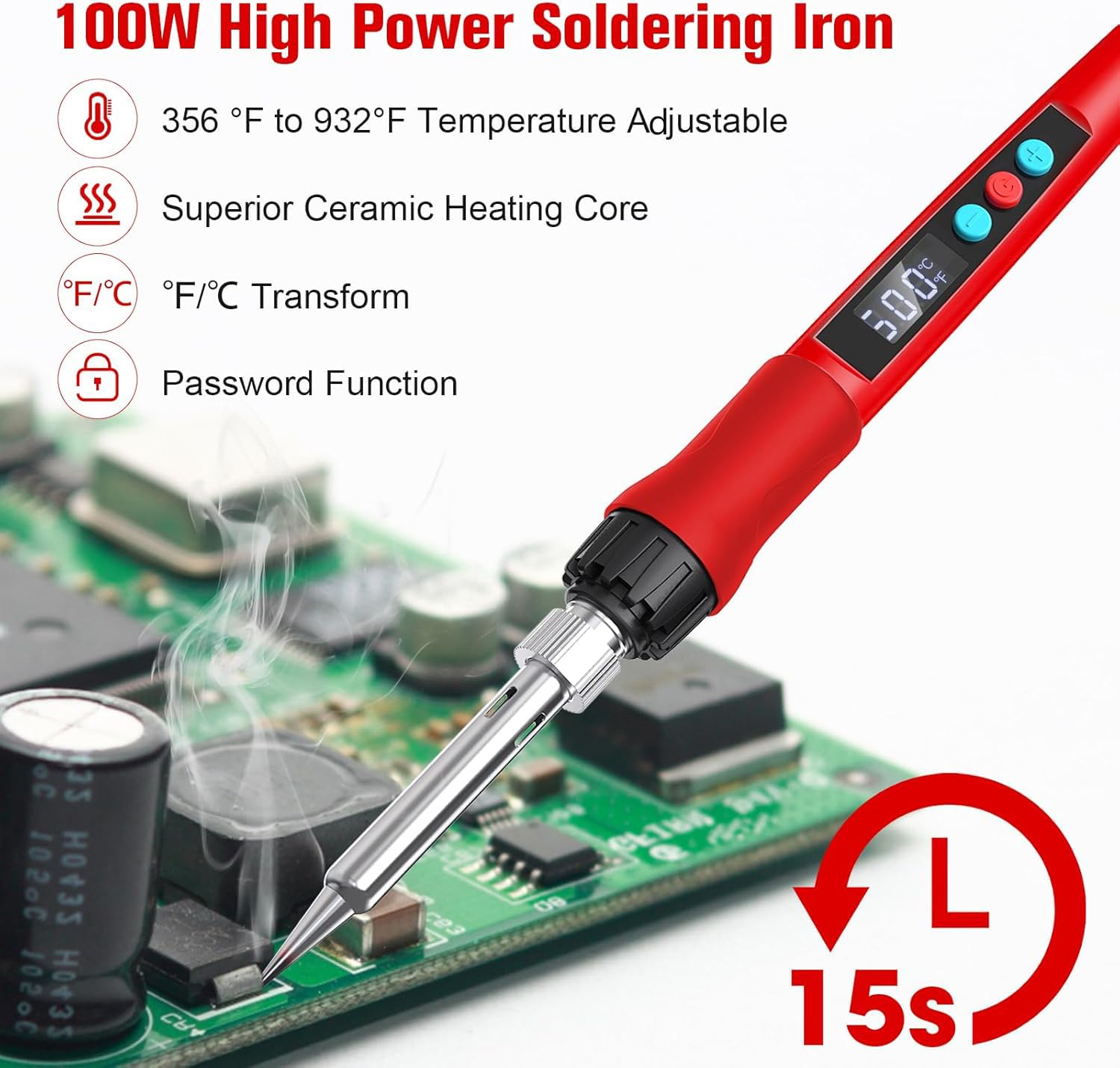 Q-MING Soldering Kit includes wick braid for precise PCB soldering.