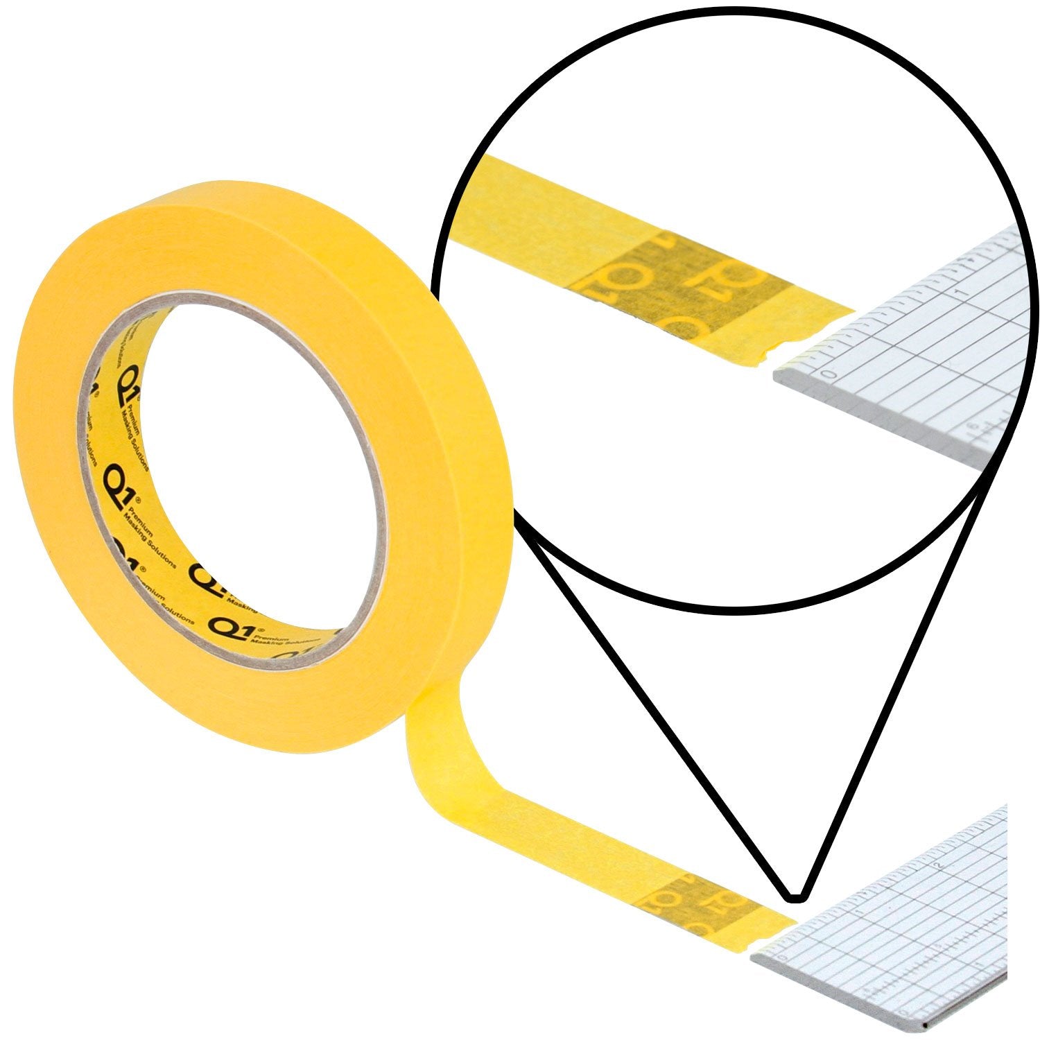 Q1 tape torn by hand on curved surface for irregular shapes