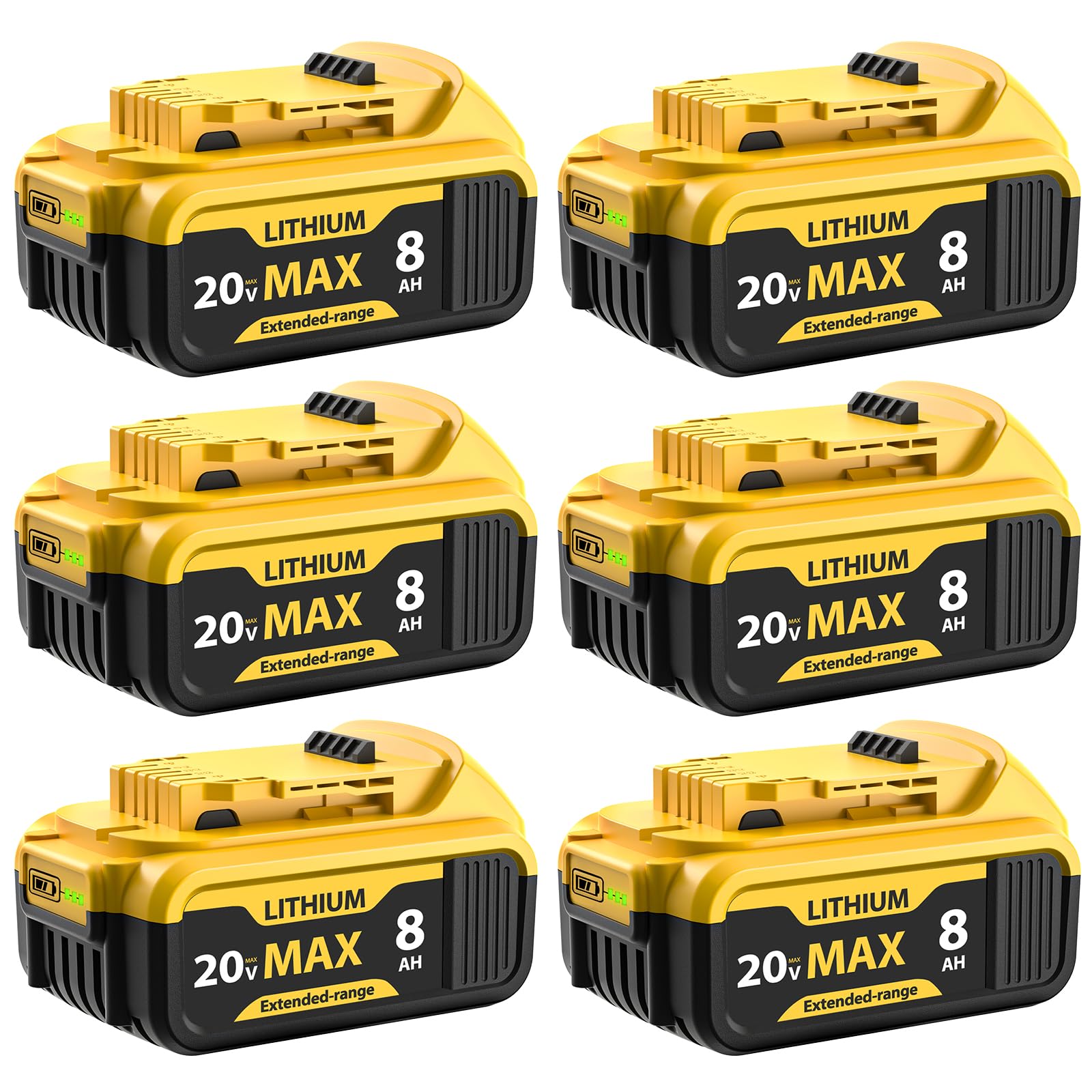 qamqfsou 8000mAh battery for DCB200 enhances runtime and reliability