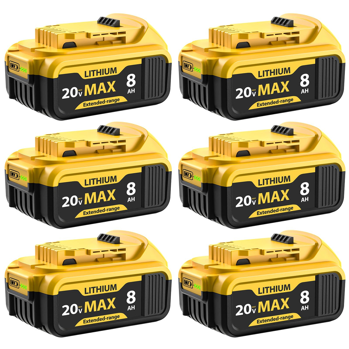 qamqfsou 8000mAh battery for DCB200 enhances runtime and reliability