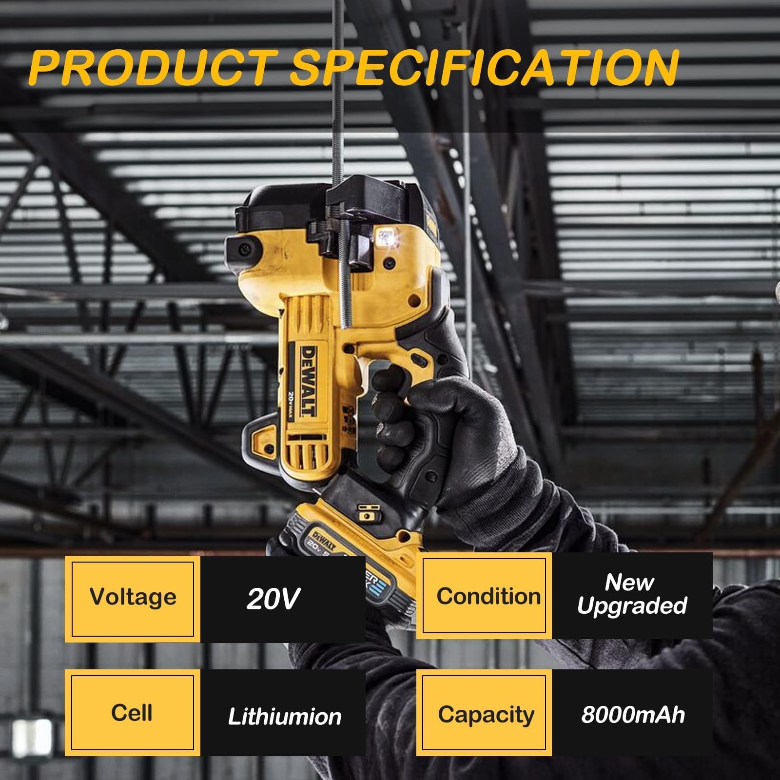 qamqfsou six-pack setup of 8000mAh batteries for extended tool use