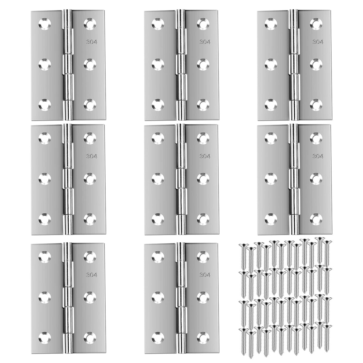 QANQIUPLE 3-inch folding hinge for furniture doors — durable support.