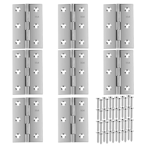 QANQIUPLE 3-inch folding hinge for furniture doors — durable support.