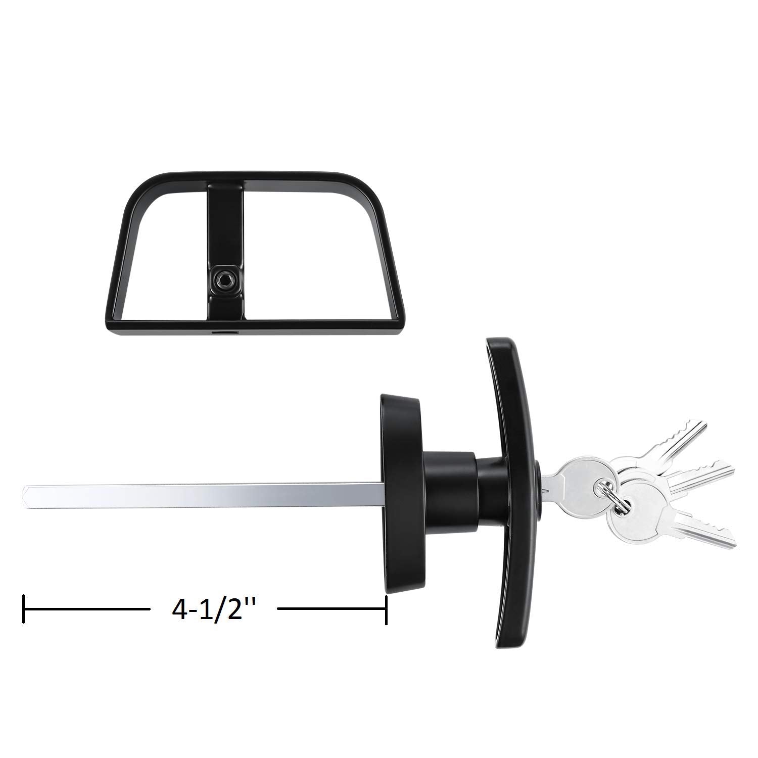 QANVEE lock kit features black powder coated finish for durability