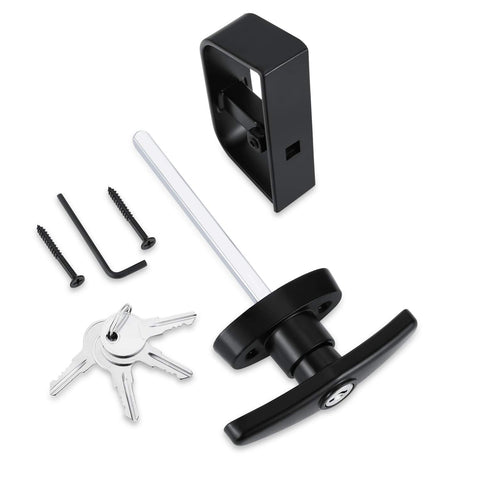 QANVEE shed door latch back D-handle adjustable for door thickness