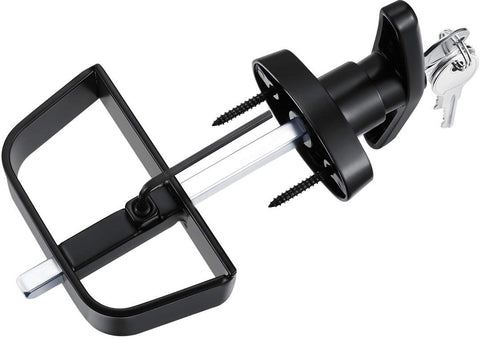 QANVEE shed door latch front T-handle close-up for quick access