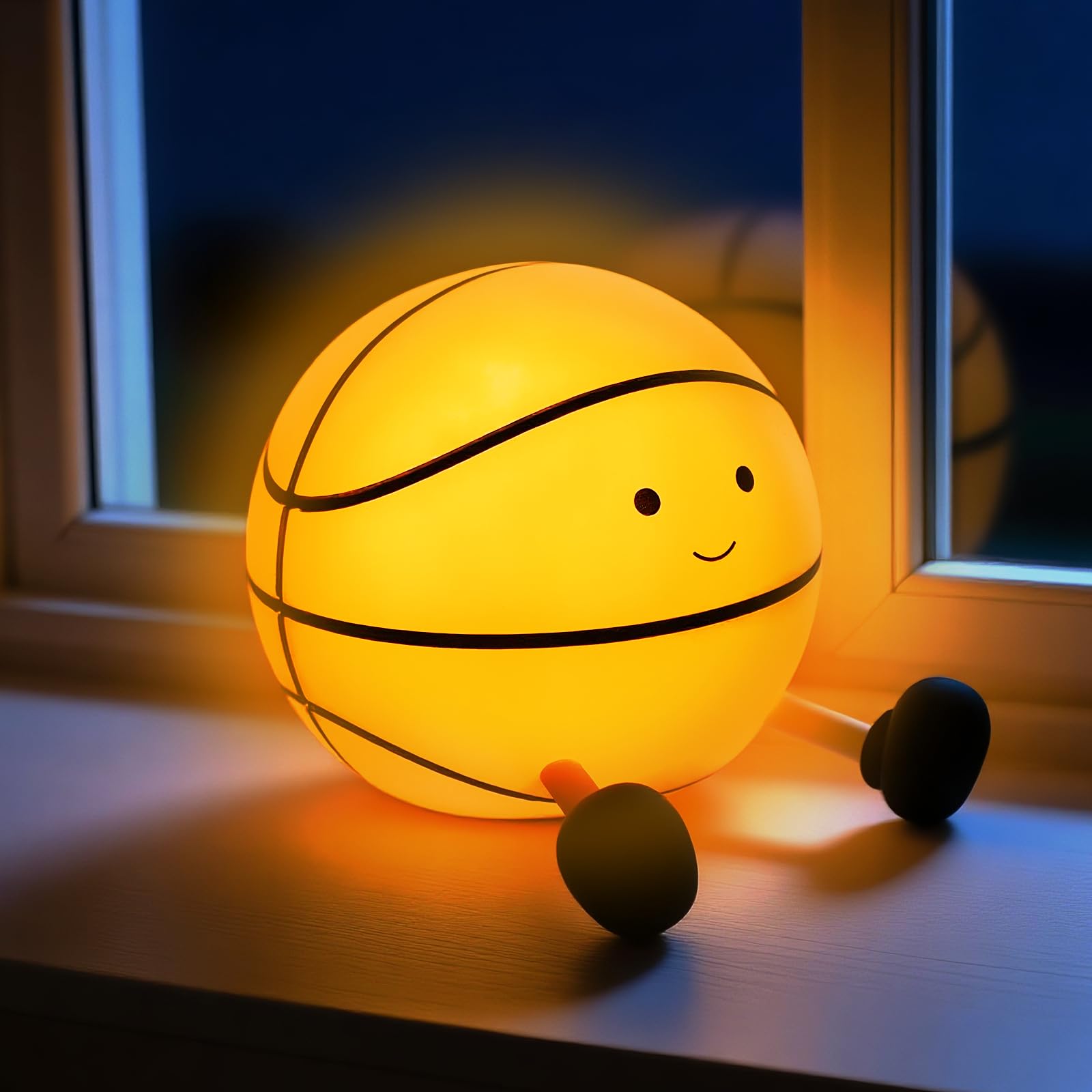 QANYI basketball night light cozy bedroom decor for teens and basketball fans