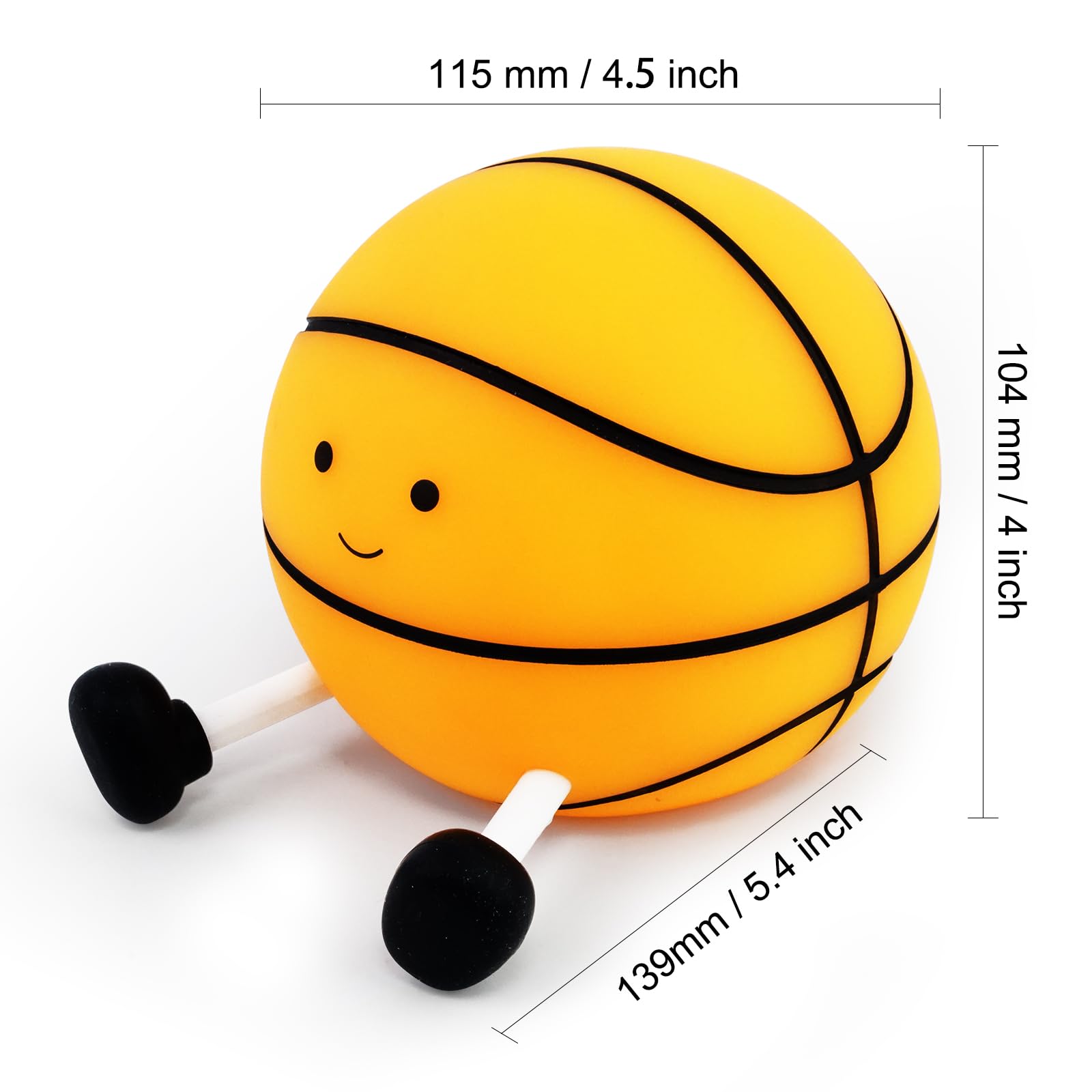 QANYI basketball night light on table as desk decor