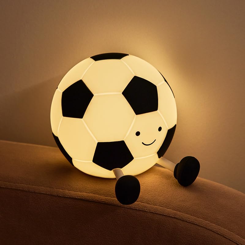 QANYI Soccer Night Light soft touch panel for easy tap control.