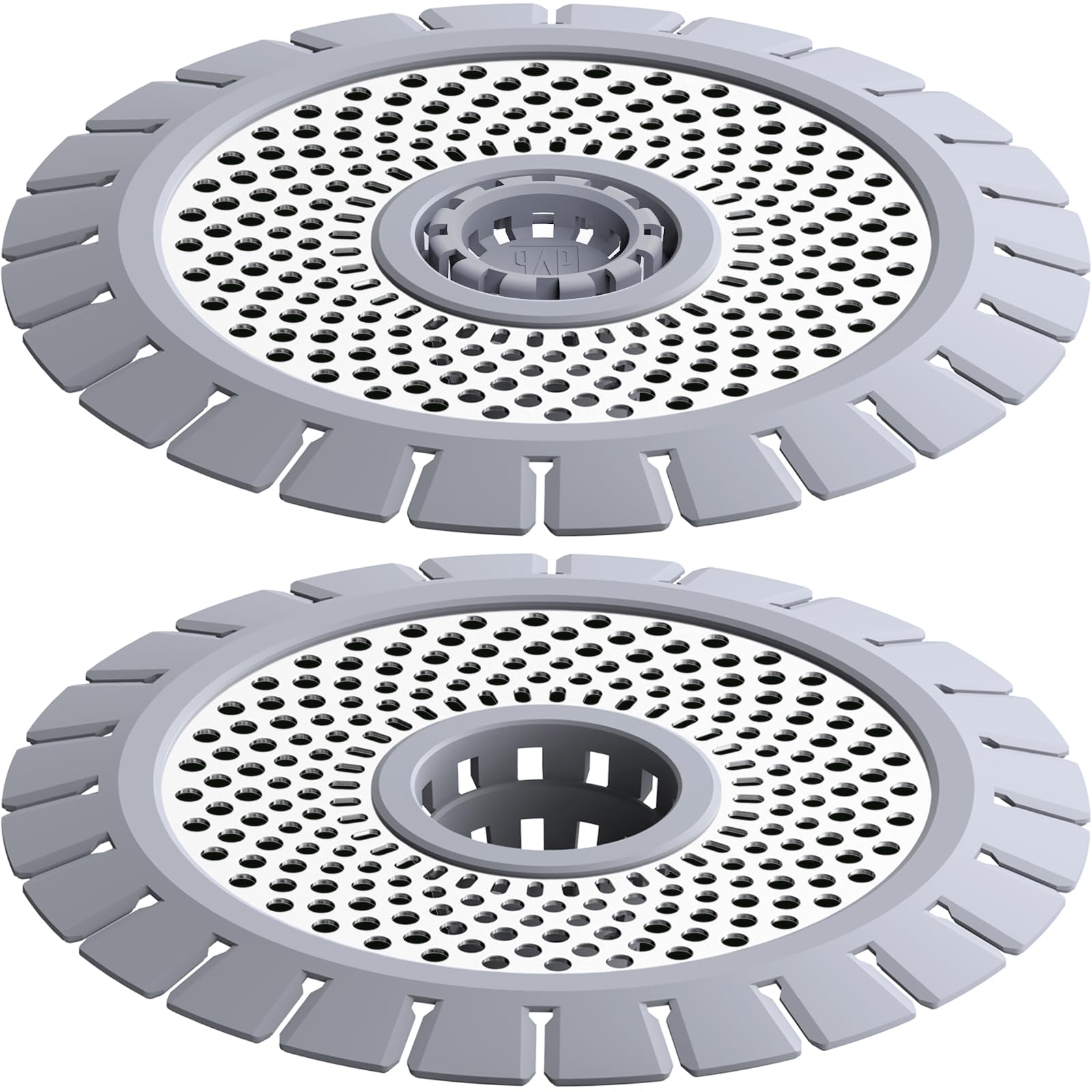 qAp Quality Art Practical shower drain hair catcher traps hair and debris