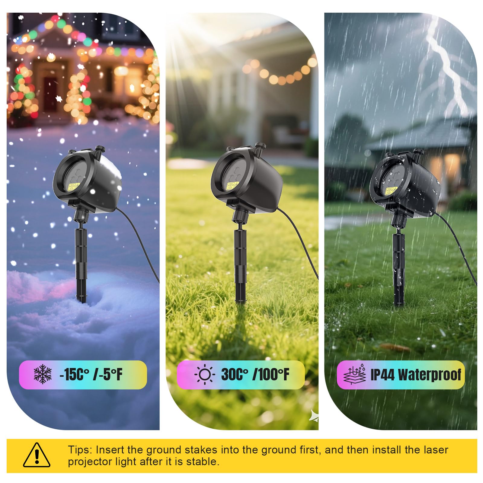 Qardoz laser lights projector designed for outdoor weather resistance