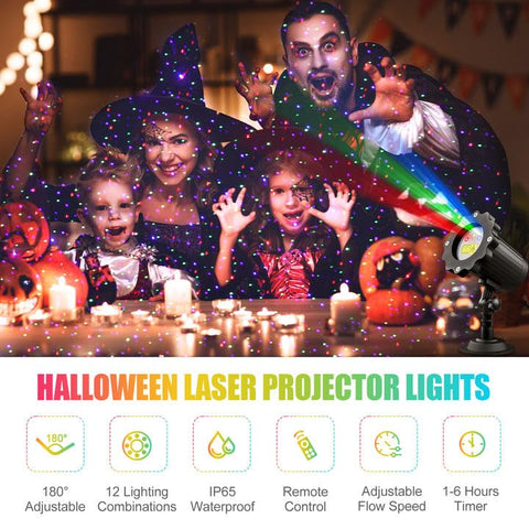 Qardoz laser projector’s IP65 waterproof design withstands rain and snow outdoors