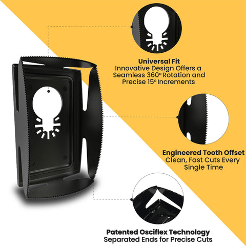 QBit SQ1000-S universal fit for popular oscillating tools