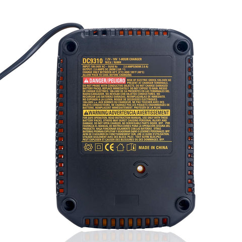 Qbmel DC9310 fast charger packaging highlights FCC RoHS CE compliance.