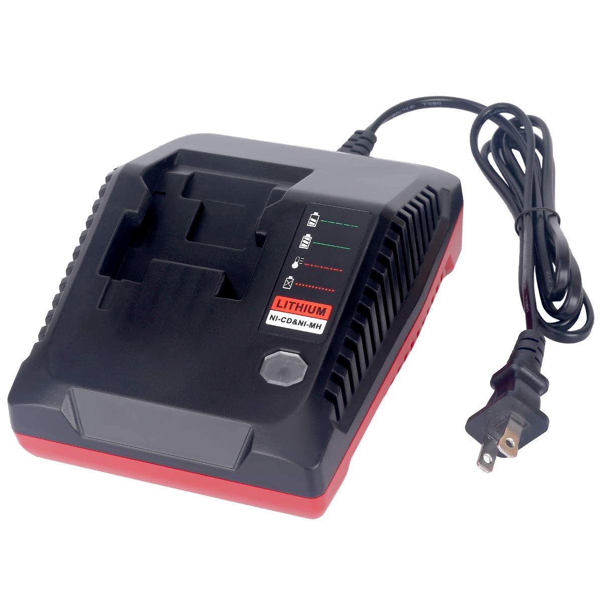 Qbmel Porter-Cable 18V charger front view showing broad compatibility.
