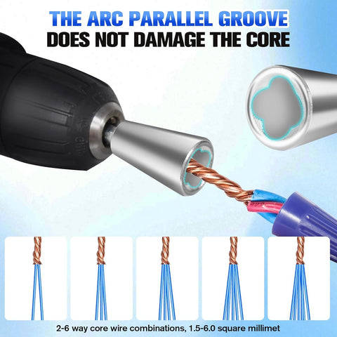 Qbonway 2pcs cable twisters speed up wire twisting with the drill.