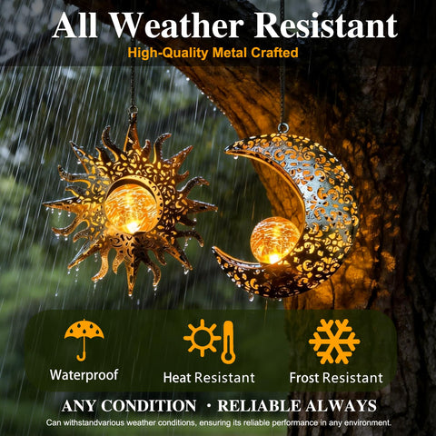 QCF solar outdoor lights brighten garden paths with amber glow for evenings.