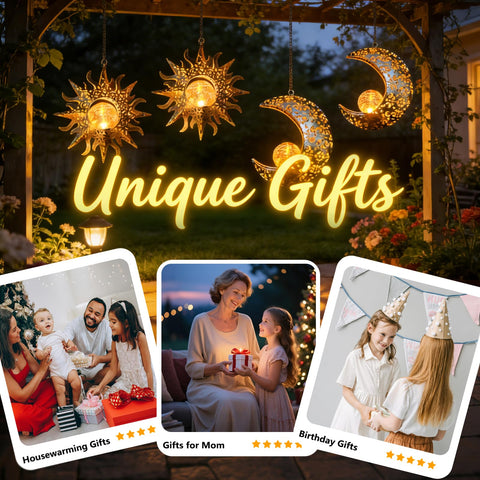 QCF garden lighting gift idea for gardeners and outdoor hosts.