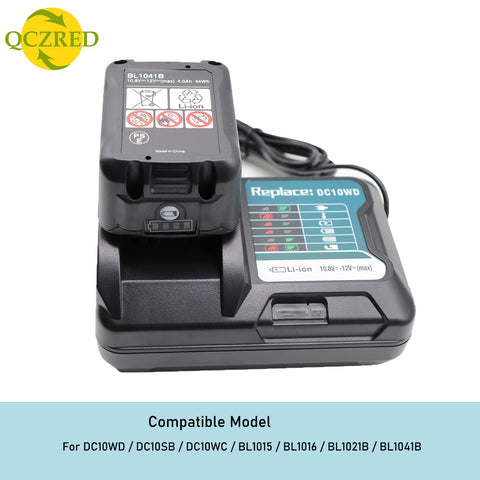 QCZRED DC10WD charger compact design for workspace efficiency
