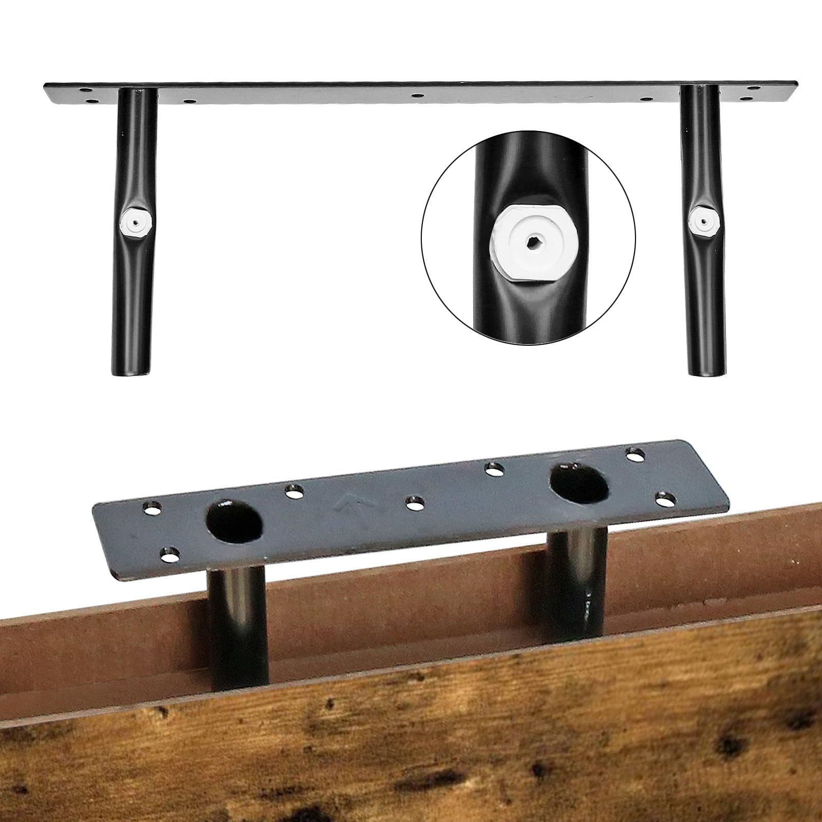 QEEIG easy-assembly shelving makes updating your bathroom quick and minimalist.