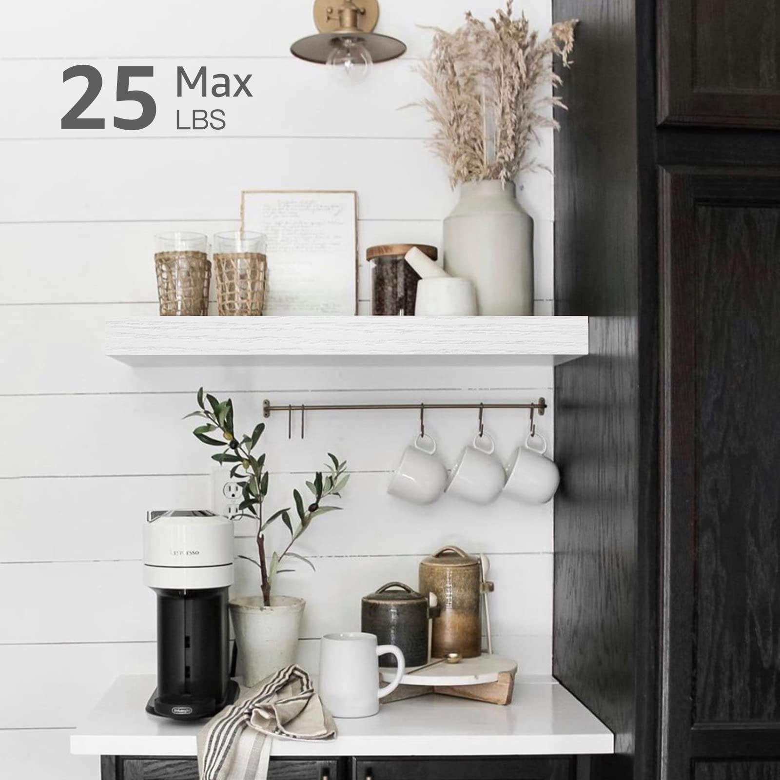 QEEIG waterproof-wall brackets keep items steady with upward tilt for sag-free display.