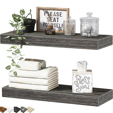 QEEIG bathroom floating shelves mounted on wall for compact storage and display