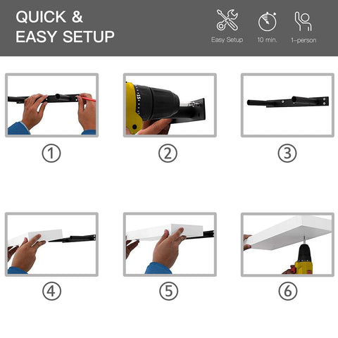 QEEIG easy assembly lets you install quickly and maximize space