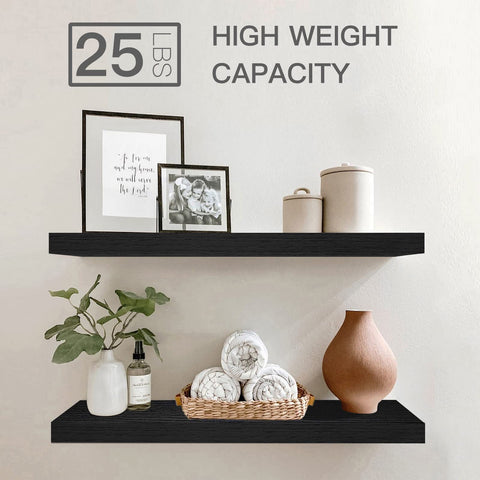 QEEIG floating shelves bedroom display keeps small items organized and accessible.