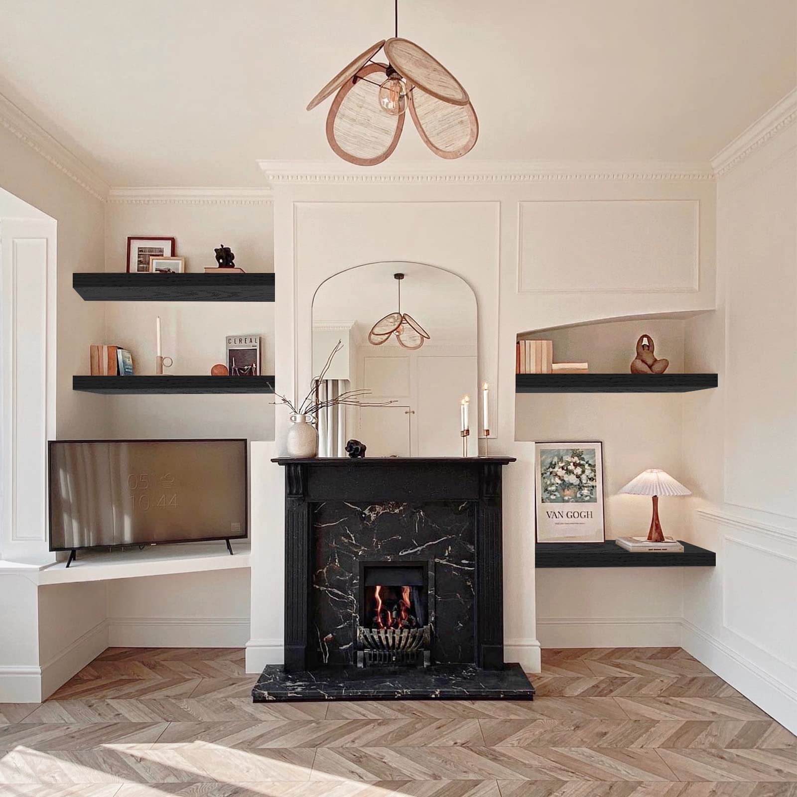 QEEIG hidden brackets create a clean look above toilet or vanity.