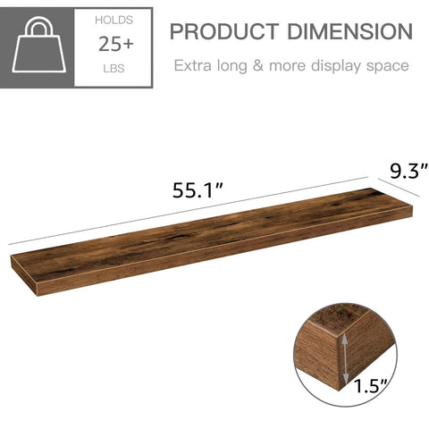 QEEIG rustic brown finish adds farmhouse charm to any room.