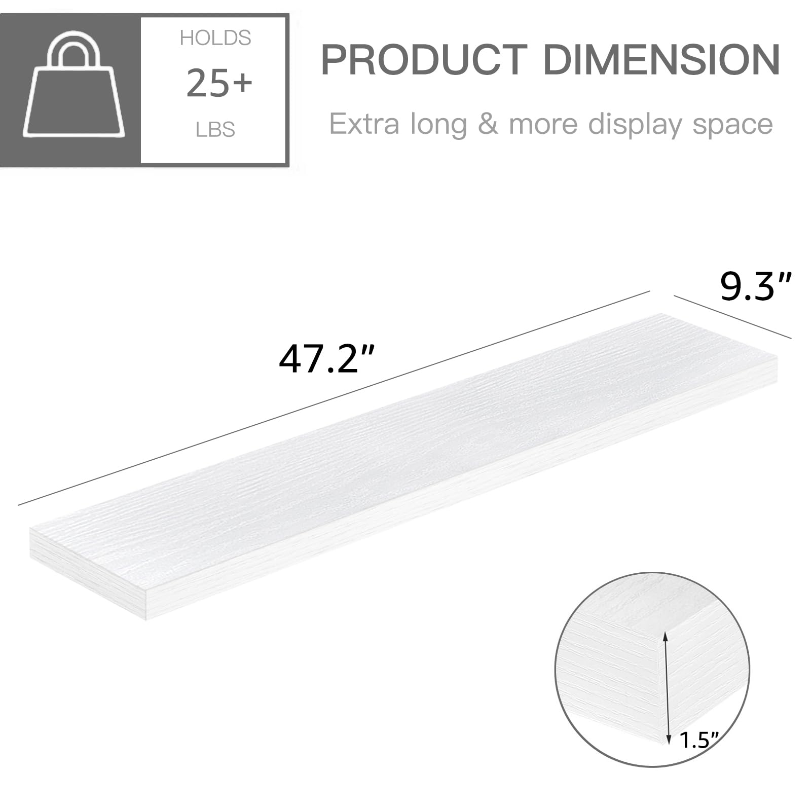 QEEIG three-pipe brackets provide sturdy support and durability for wall displays.