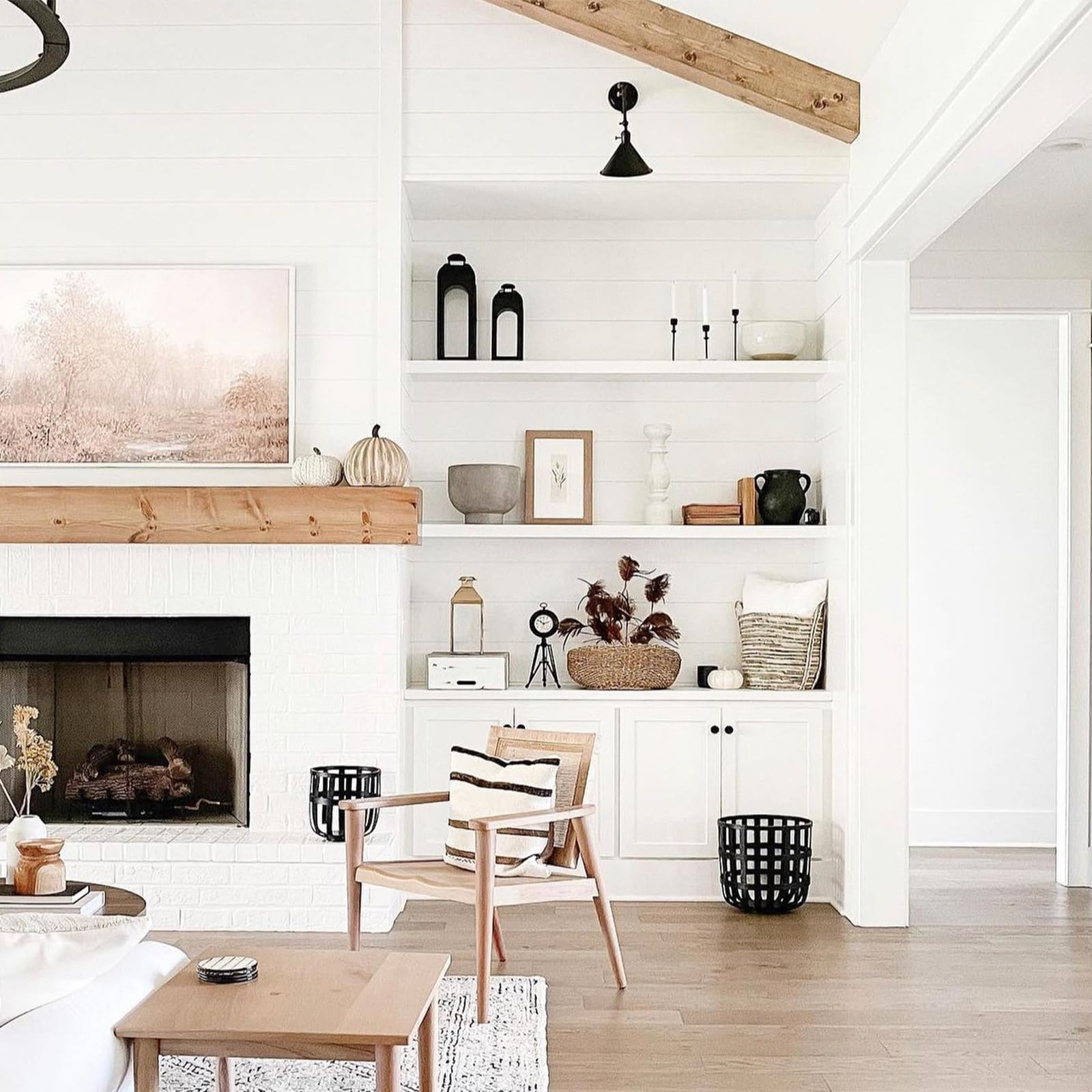 White finish complements bedrooms, bathrooms, and entryways with modern charm