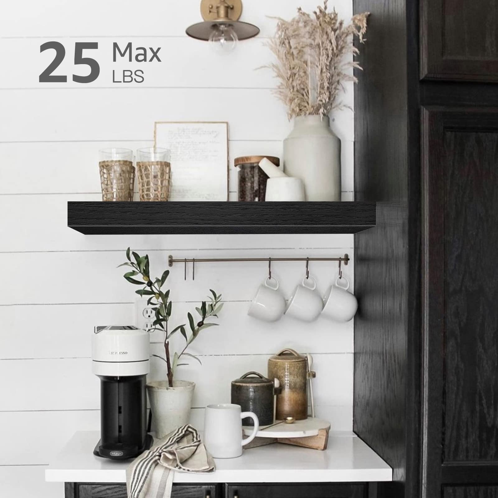QEEIG invisible bracket design adds clean, unobtrusive support for small decor items.