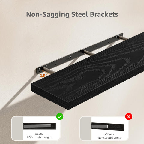 QEEIG upward angle design keeps items secure and sag-free