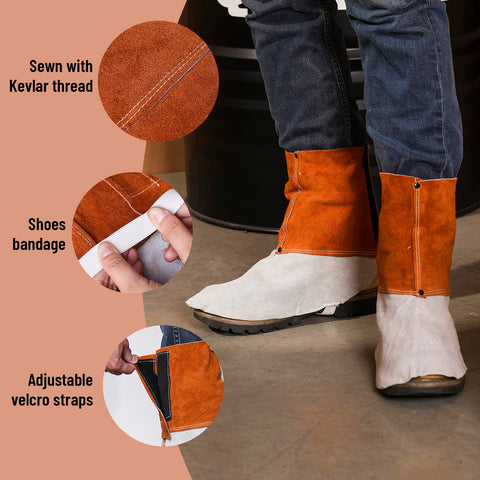 Multipurpose use: welding spats for blacksmithing and home tasks
