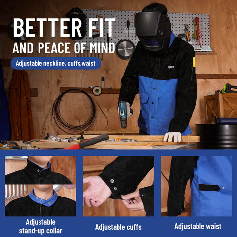 FR cotton body detail from QeeLink jacket keeps you cool during shifts.