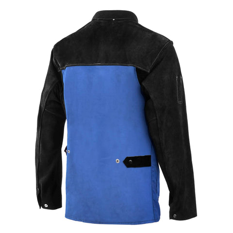 Heavy-duty rivets reinforce stress points on the QeeLink jacket.