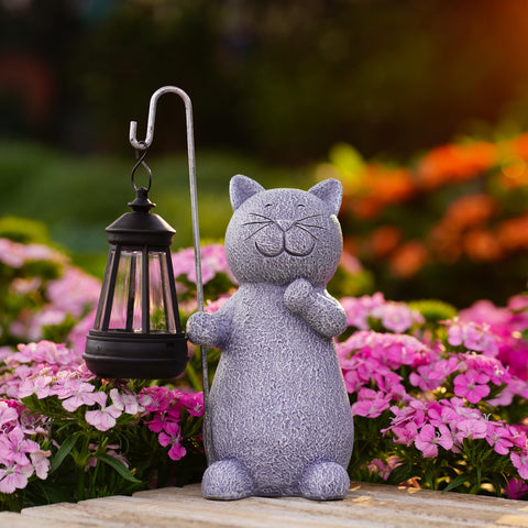 Qeeman yard art glows warmly, perfect for patios and balconies.