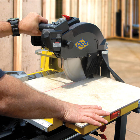 QEP Black Widow 10-inch blade highlights micro-segments for cooler, cleaner cuts.